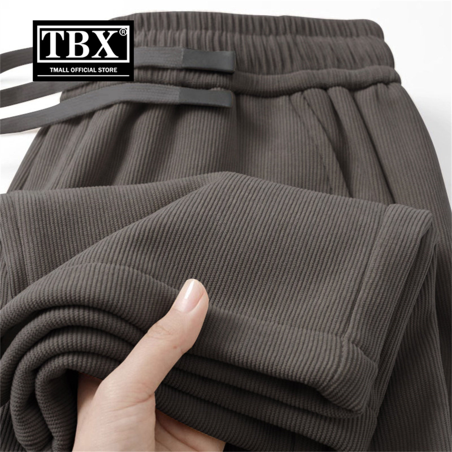 灯芯绒卫裤男士2026新款秋冬装加绒加厚男裤直筒运动休闲裤子男款