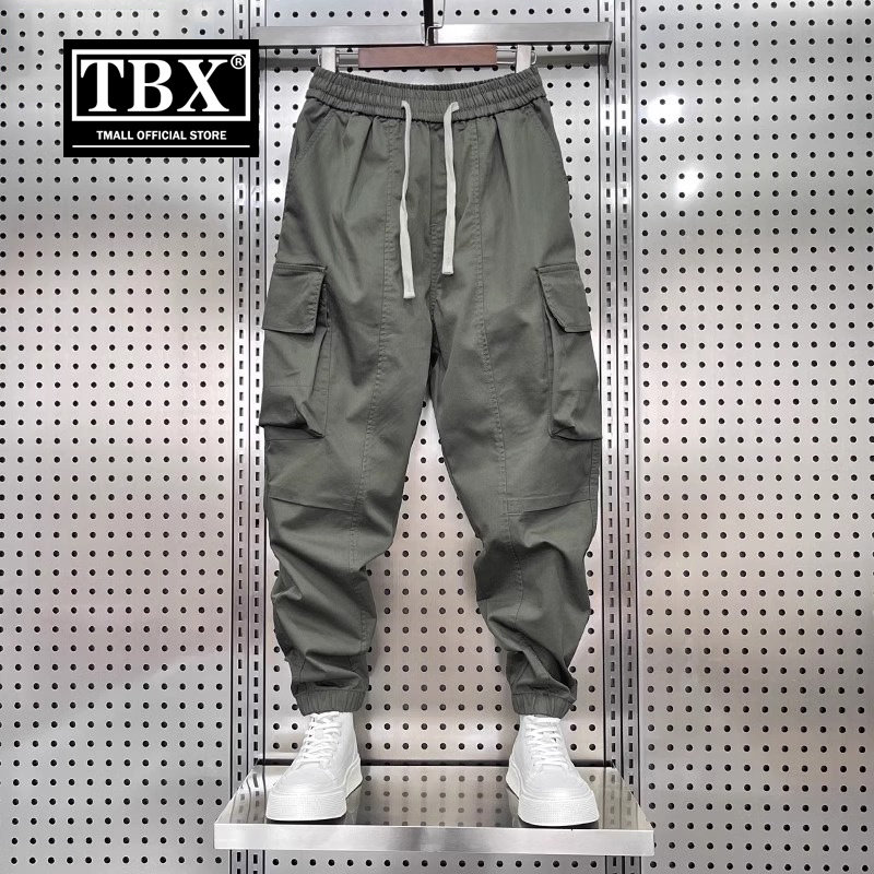 高端工装裤男士2026新款夏季薄款加大码男裤束脚休闲九分裤子男款