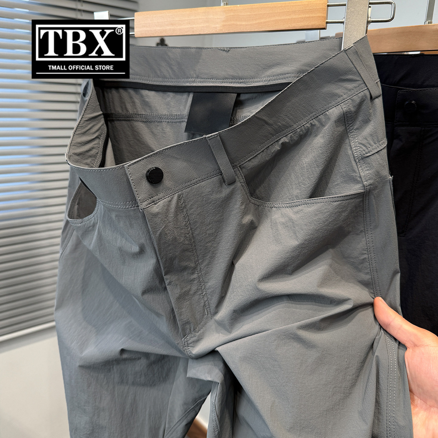 高端户外运动休闲裤子男士2026新款夏季薄款男裤商务冰丝西裤男款