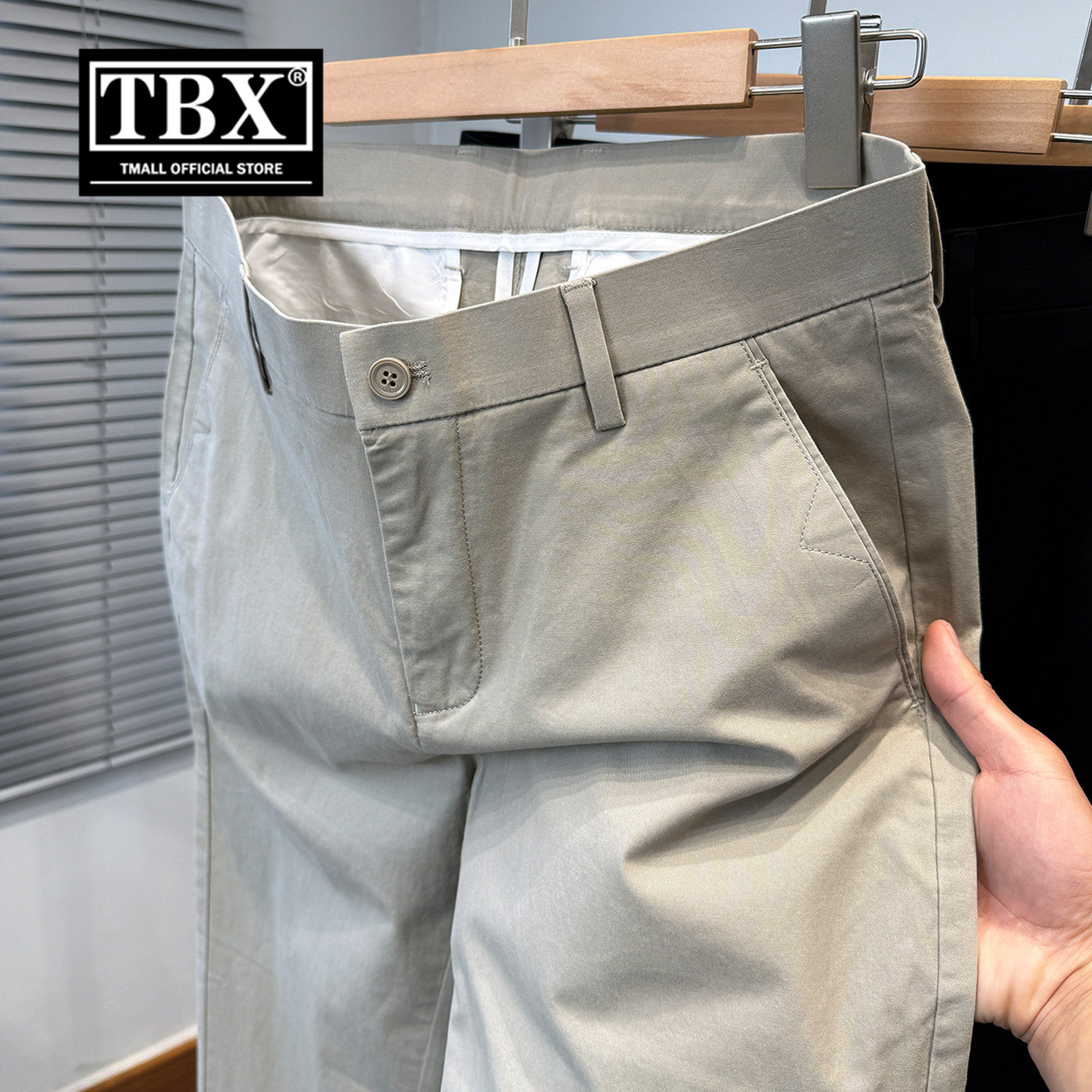 高端商务纯棉休闲裤子男士2026新款夏季男裤宽松直筒西裤男款春装