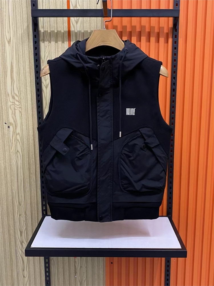 高端户外运动男士连帽马甲2025新款春秋冬季加棉无袖坎肩外套男款,男装,常规马甲,淘宝优惠券,粉丝福利购,淘宝优惠卷