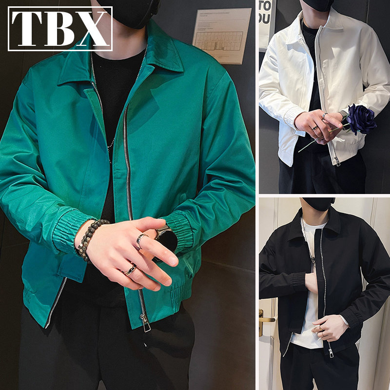 高端夹克外套男士春秋季2025新款休闲高级感痞帅上衣男款冬装加绒