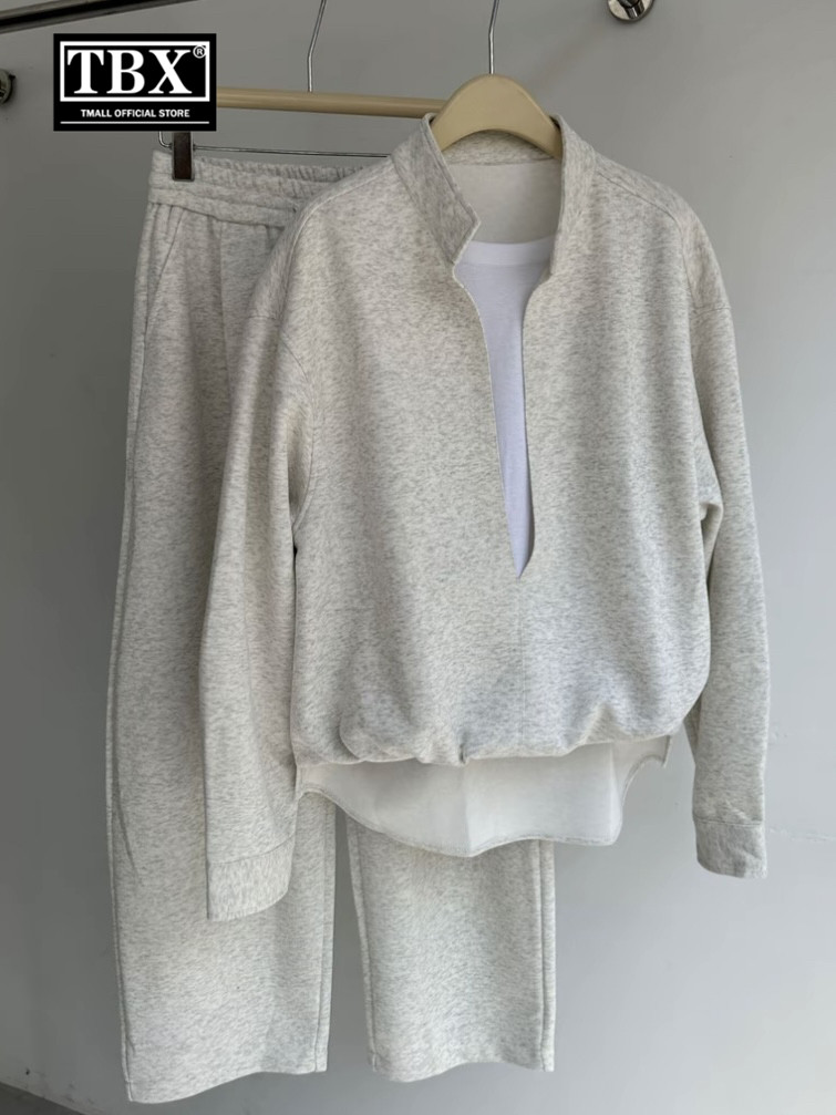 慵懒风休闲运动套装男士2025新款秋冬季假两件卫衣卫裤两件套男款