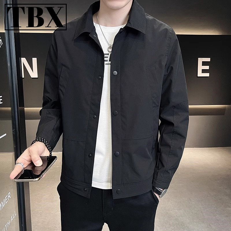 高端行政夹克外套男士春秋2025新款爆款潮流休闲 上衣男款冬季加