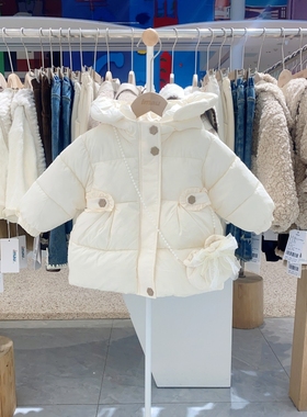 冬季新款imau奕玛童装女小童儿童外套加绒棉服+小挎包48SF101100