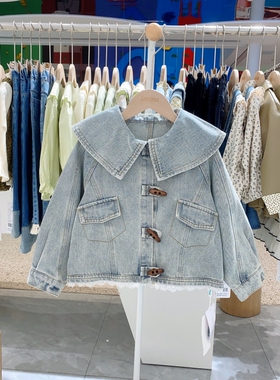 春秋季imau奕玛正品女大童装牛仔服外套儿童休闲服47LF114113