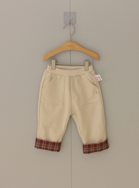 2025冬季moimoln小云朵男童装女宝宝加绒休闲裤长裤儿童卫裤B06P