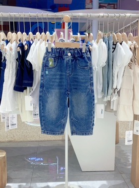 2025秋季imau奕玛男小童装宝宝裤子儿童水洗休闲牛仔裤53SF350130