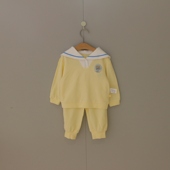 韩国童装 moimoln小云朵男宝娃娃衫 卫衣裤 2026春季 子儿童套装 B16P