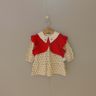 2026春季韩国童装moimoln小云朵女宝儿童背心A字裙连衣裙套装B61P