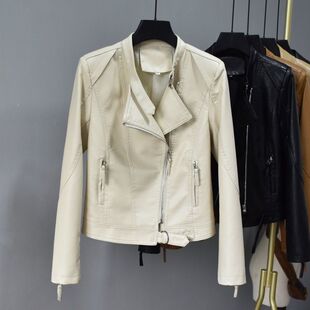2026短款 机车大码 时尚 夹克修身 外套潮 保暖皮衣女韩版 品质保证款