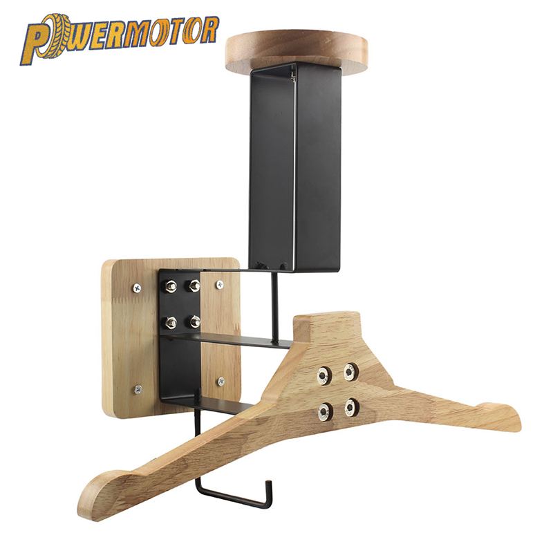 壁挂式摩托车头盔架带挂钩衣架车库装备置物架多功能支架衣帽架