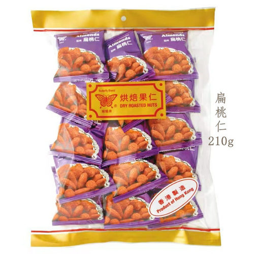 香港进口蝴蝶烘焙加州扁桃仁210g