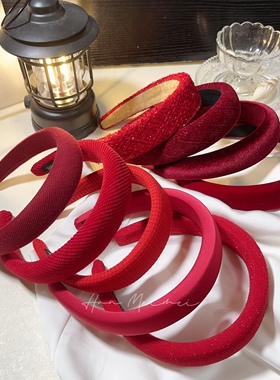 清仓福利～红色新年圣诞结婚喜庆节日发箍显白