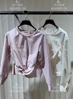 不退换 美荀家 韩国百货 MINE 26年春衬衫女 MN2G1-WTO021W 128