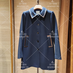 SS不退换美荀家韩国百货 SANDRO 25年秋毛呢大衣 SF25A3FRUS4 825