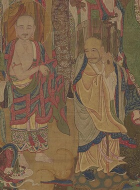 肃贞太后渡海罗汉图立轴特价优惠