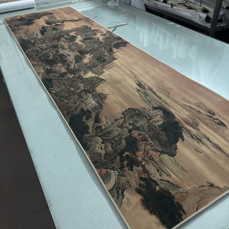 高清微吐喷袁江阿房宫图特价优惠