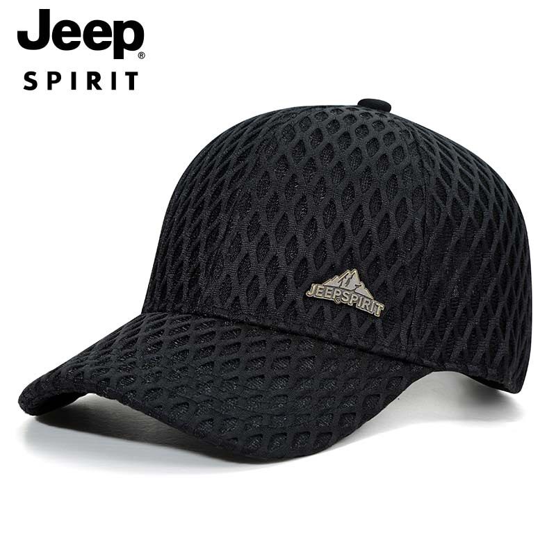 JEEPspirit官方正品旅行帽透气网眼情侣棒球帽吉普专柜帽子