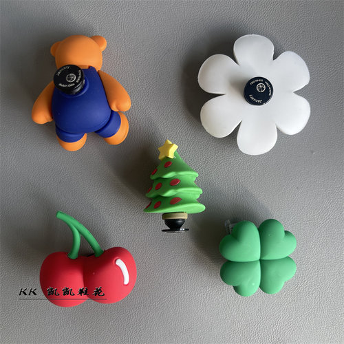 四叶草洞洞鞋配饰diy鞋扣笑脸太阳花鞋花装饰鞋扣适配Cross/Crocs