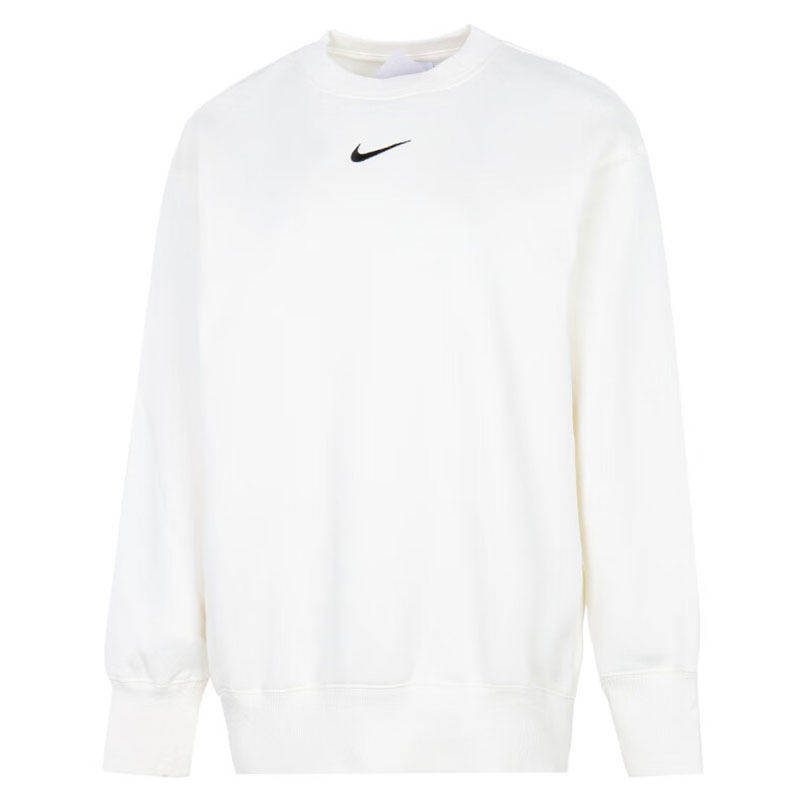 Nike/耐克 正品女子运动休闲宽松圆领加绒针织套头衫卫衣DQ5734