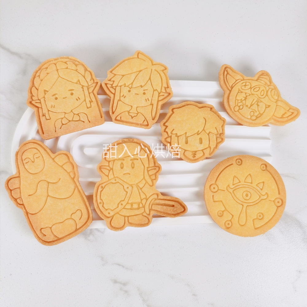 塞尔达王国之泪饼干曲奇石塑模具