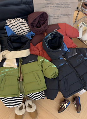 【春春Spring】1833新款黑金连帽儿童棉服