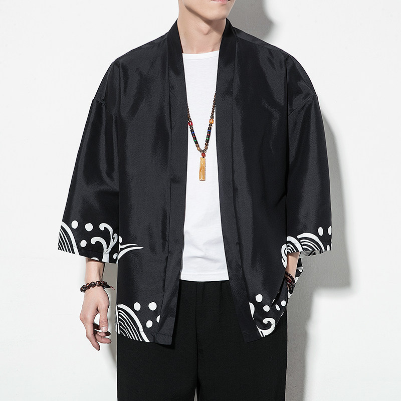 夏季新款风，龍图祥云和服开衫披风男款DSA008-1K88p40,男装卫衣,电商A008-1
