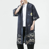 夏季新款风汉服开衫披风男DSA008-1-K208p48，男装风衣，电商A008-1