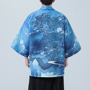 夏季时尚新款风 印花汉服风衣开衫披风男DSA008-1K85 P40图片