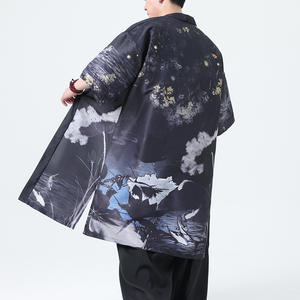 夏季新款风 汉服开衫披风风衣男 DSA008-1-K303 p48图片
