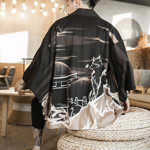 2025夏季新款风 天鹅 墨龙 汉服开衫披风男DS A008-1K03 P40图片