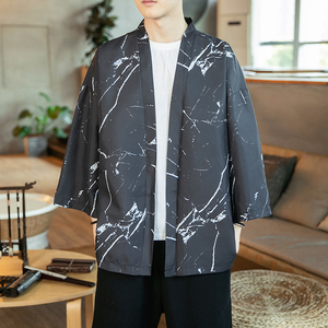 2025夏季风道袍男短袖汉服 开衫汉服防晒衣DSA008-1 K10 P40图片