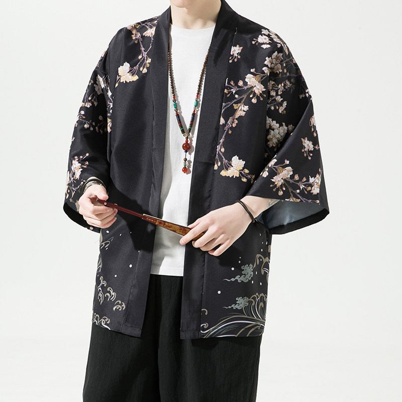 2025夏季新款风圣者山川霞光和服开衫披风男6006K036p40,男装卫衣,电商A008-1
