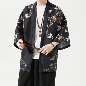 2025夏季新款风 圣者 山川霞光和服开衫披风男6006K036p40图片