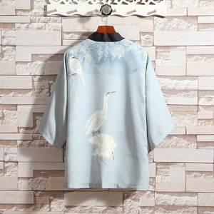 2025夏季新款风 天鹅 圣者汉服开衫披风男DS A008-1K036 P40，男装民族服装，电商A008-1