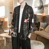 2025夏季新款风天鹅墨龙汉服开衫披风男DSA008-1K03P40，男装民族服装，电商A008-1