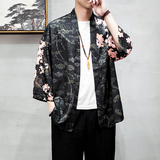 夏季新款风，龍图祥云和服开衫披风男款DSA008-1K88p40，男装卫衣，电商A008-1