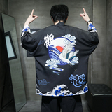 2025夏季新款风仙鹤和服开衫披风男款6006K039p40，男装卫衣，电商A008-1
