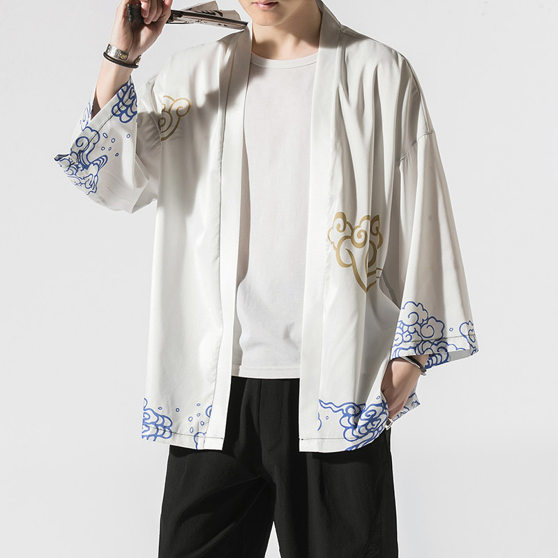 夏季新款风仙鹤柳楊汉服服开衫披风男DSA008-1K07p40,男装民族服装,电商A008-1