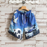 2025夏季风道袍男短袖汉服开衫和服防晒衣套装QT6006TZK51P70，男装防晒衣，电商A008-1