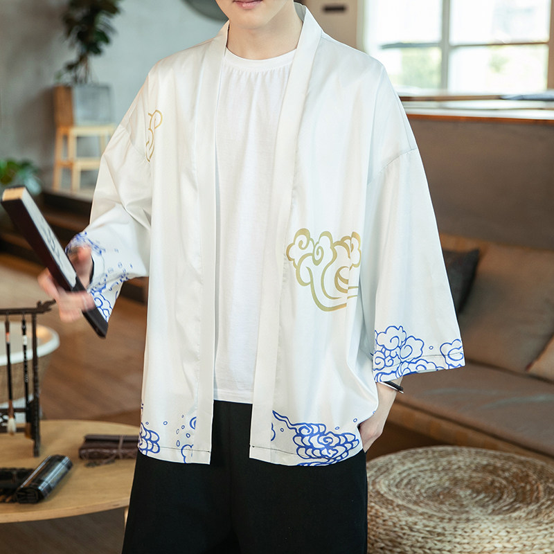 2025夏季新款风仙鹤柳楊汉服服开衫披风男DSA008-1K07p40,男装民族服装,电商A008-1