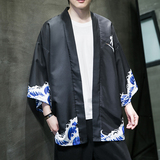 2025夏季新款风仙鹤和服开衫披风男款6006K039p40，男装卫衣，电商A008-1