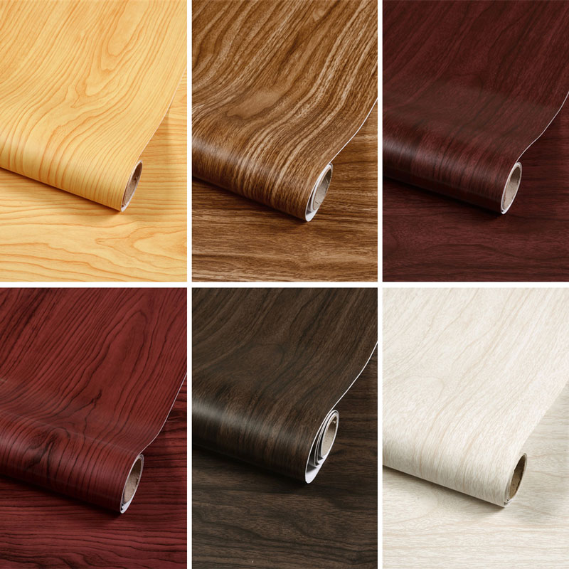 pvc加厚木纹贴纸橱柜客厅桌面