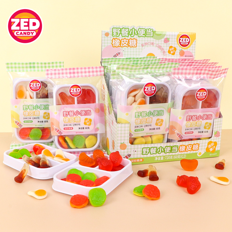 乐达野餐小便当橡皮糖