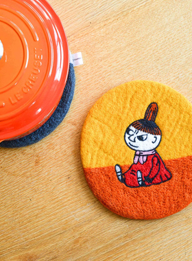 KLIPPAN姆明隔热锅垫 亚美MOOMIN授权羊毛毡耐高温防烫锅碗盘垫子