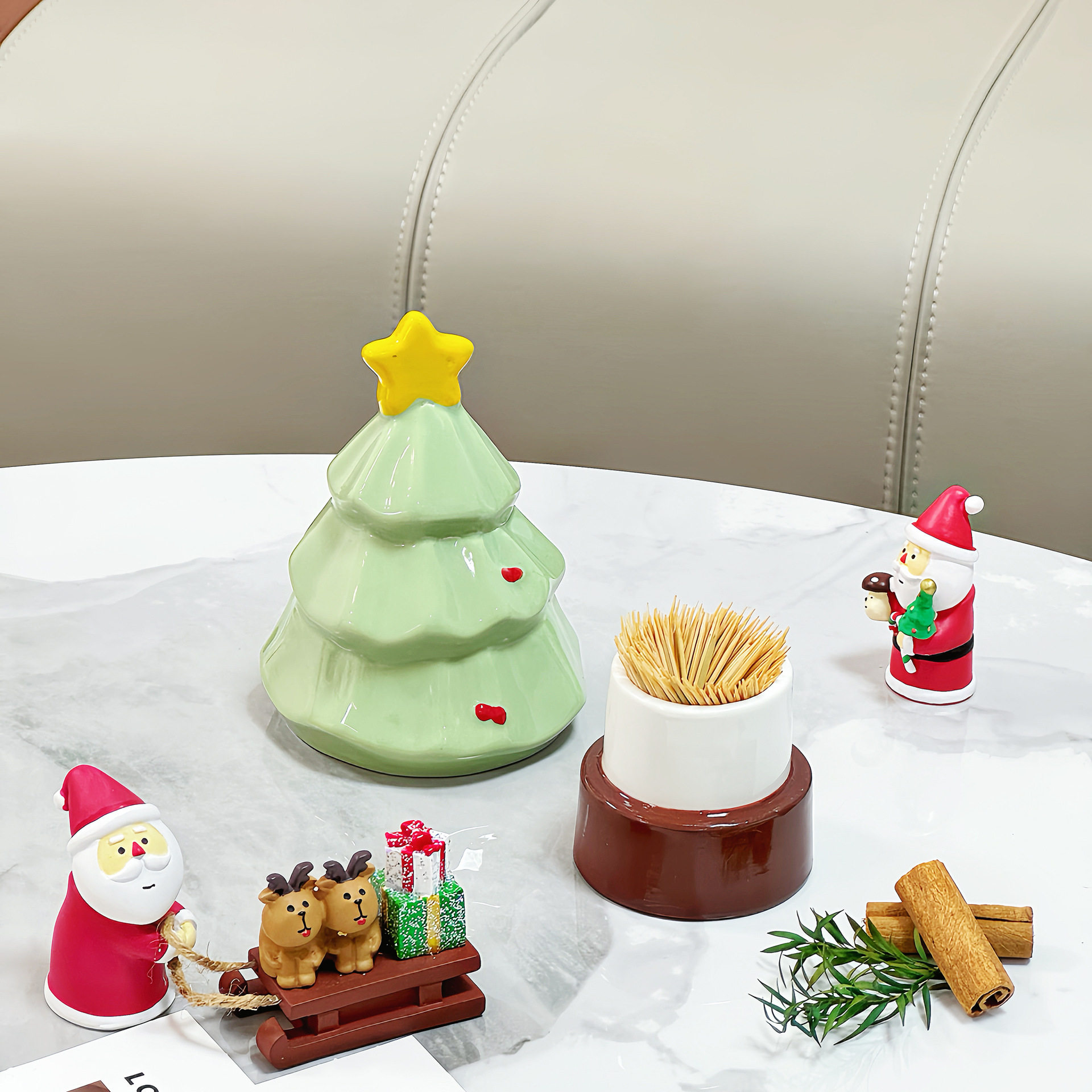 牙签盒法式复古2025新款轻奢高级牙签罐创意棉签盒收纳牙签筒陶瓷,餐饮具,牙签筒,淘宝优惠券,粉丝福利购,淘宝优惠卷