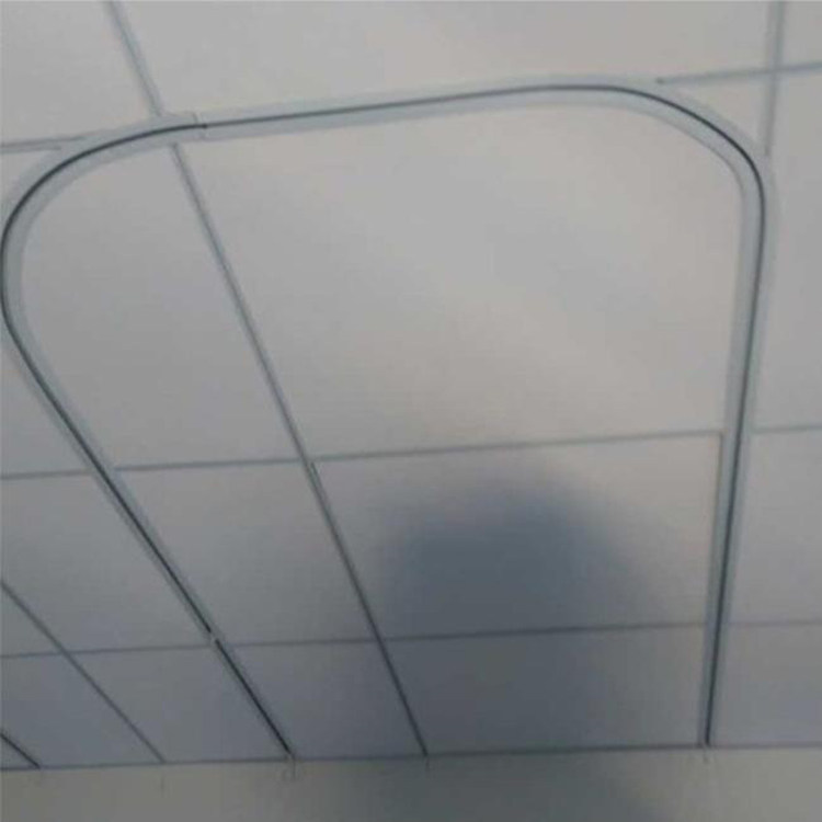 厂家直供新款定制暗藏式隔帘轨道嵌入式窗帘导道隐形式输液