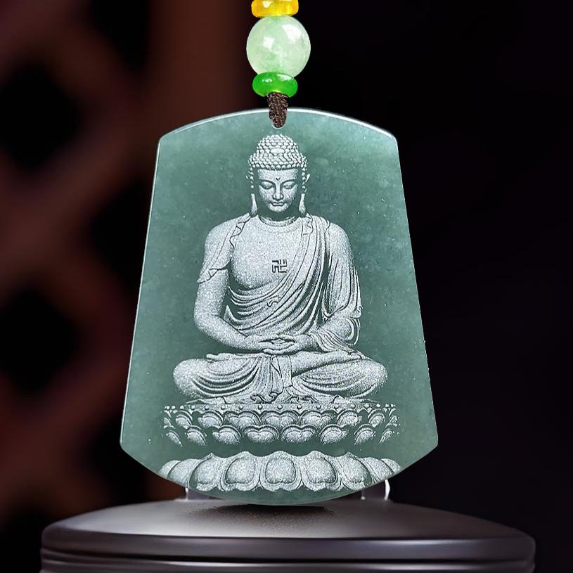 天然A货翡翠十二生肖守护神千手观音普贤文殊虚空藏菩萨玉吊坠男