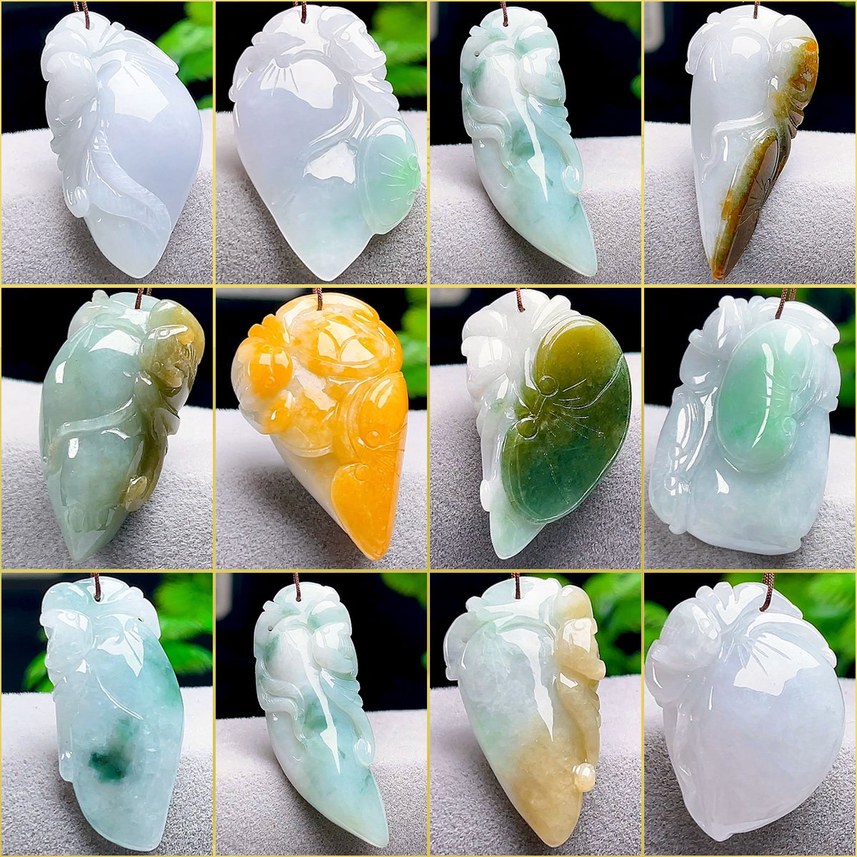 翡翠桃子吊坠 天然A货保真缅甸玉石玉桃精致小寿桃玉坠女送礼挂件